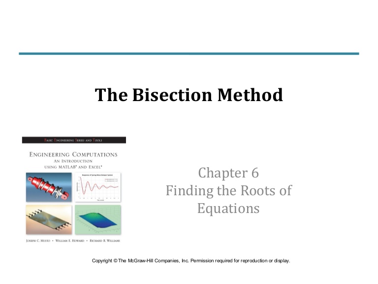 bisection method examples